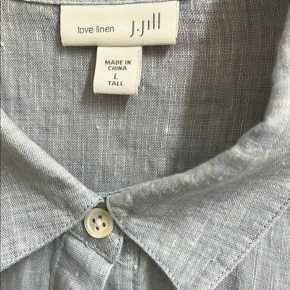 J. Jill Love Linen Button Down Shirt - Picture 4 of 10
